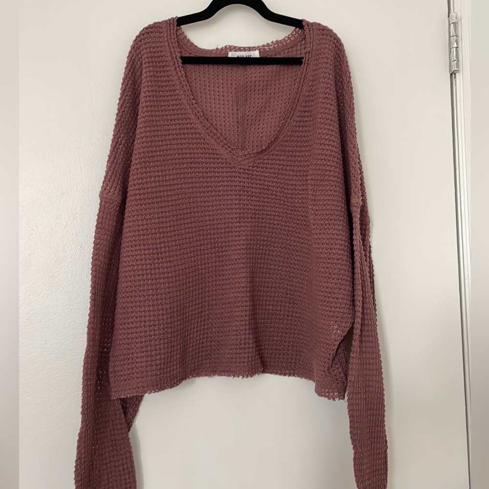 Lightweight Waffle-knit Sweater